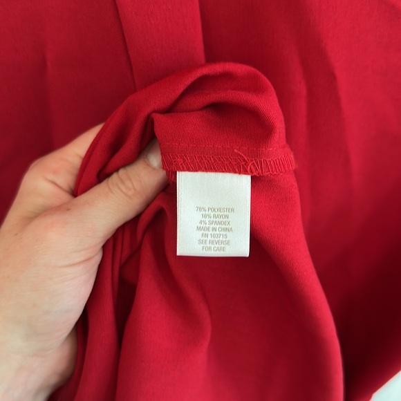 Dress Barn Red Regal Dress - Picture 5 of 5